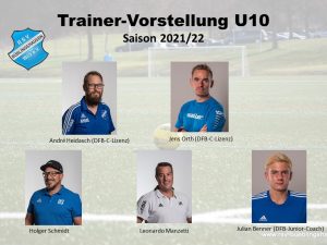 Read more about the article Trainervorstellung 2021/22: Quintett coacht U10
