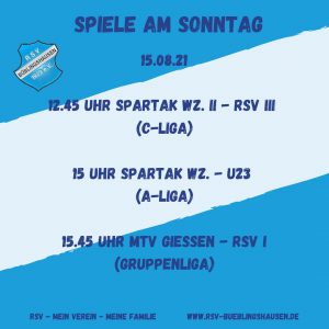 Mehr über den Artikel erfahren RSV-Teams starten auswärts in die neue Saison