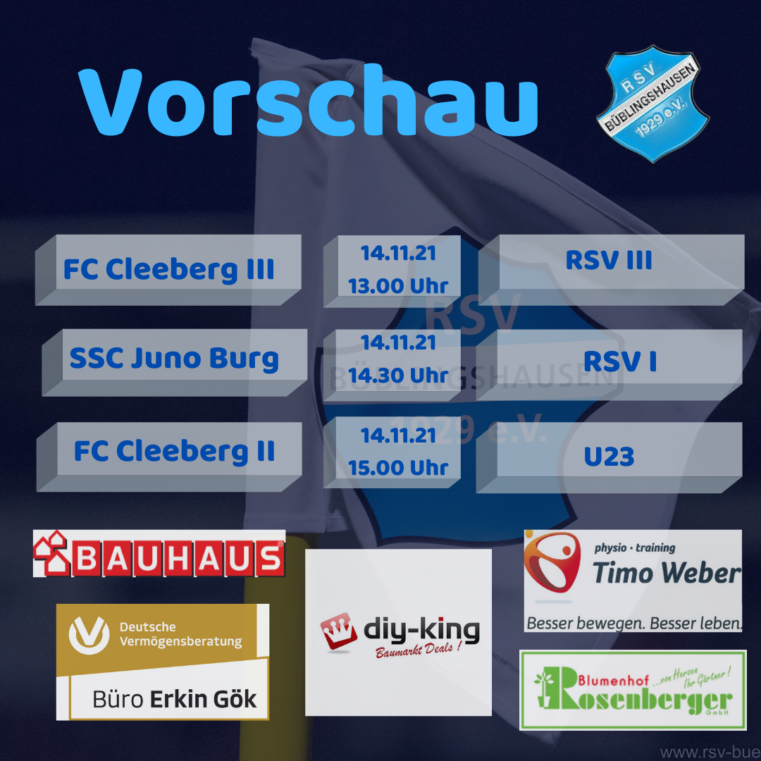 You are currently viewing RSV reist zu „alten Bekannten“ – RSV U23 und 3. Mannschaft in Cleeberg gefordert
