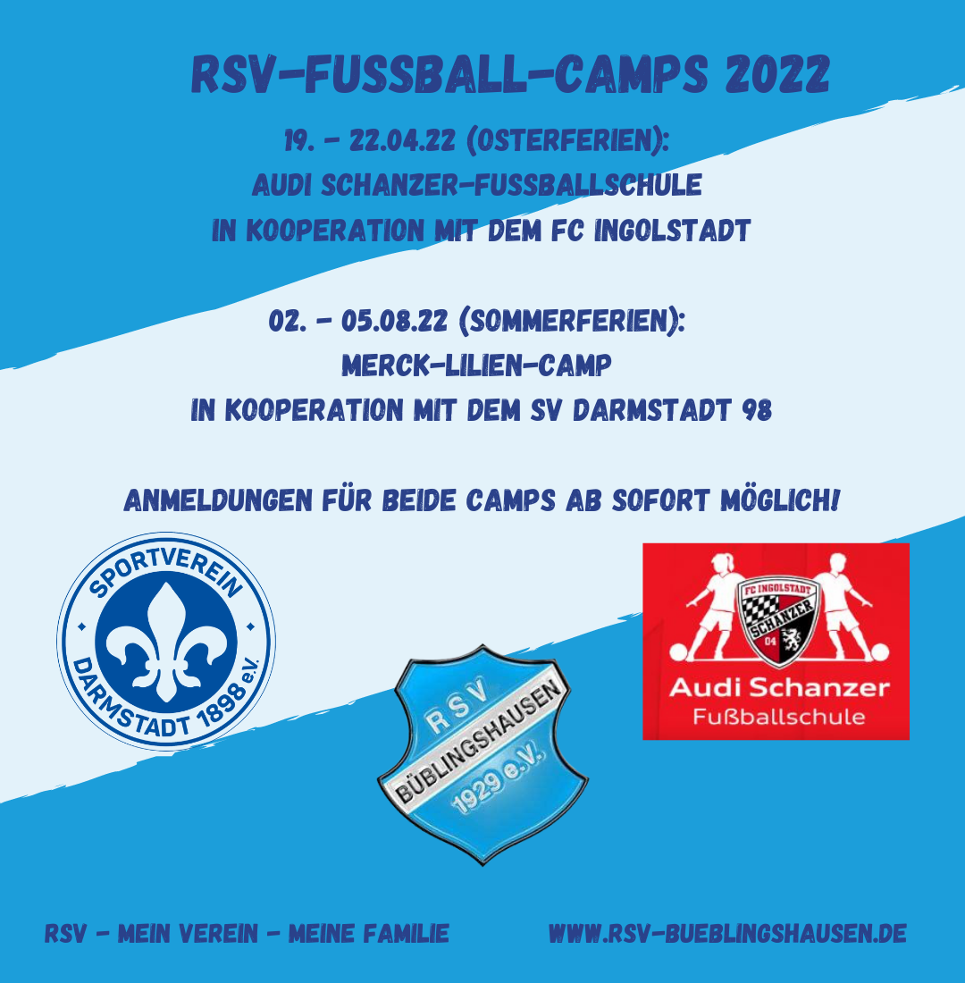 You are currently viewing Kooperation mit FC Ingolstadt und Darmstadt 98: RSV bietet 2022 Fußball-Camps in Oster- und Sommerferien an