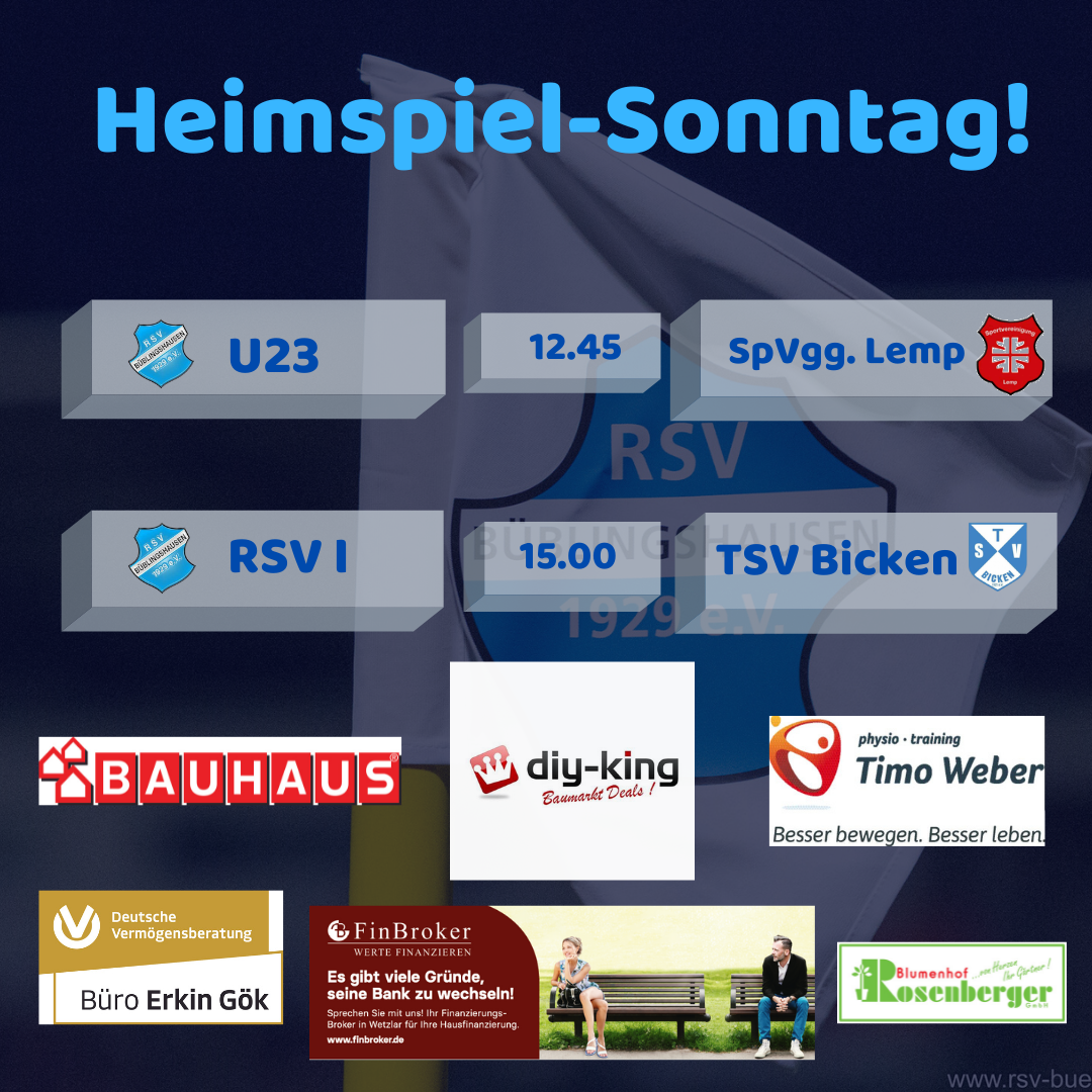 You are currently viewing RSV-Teams empfangen Sonntag attraktive Gegner