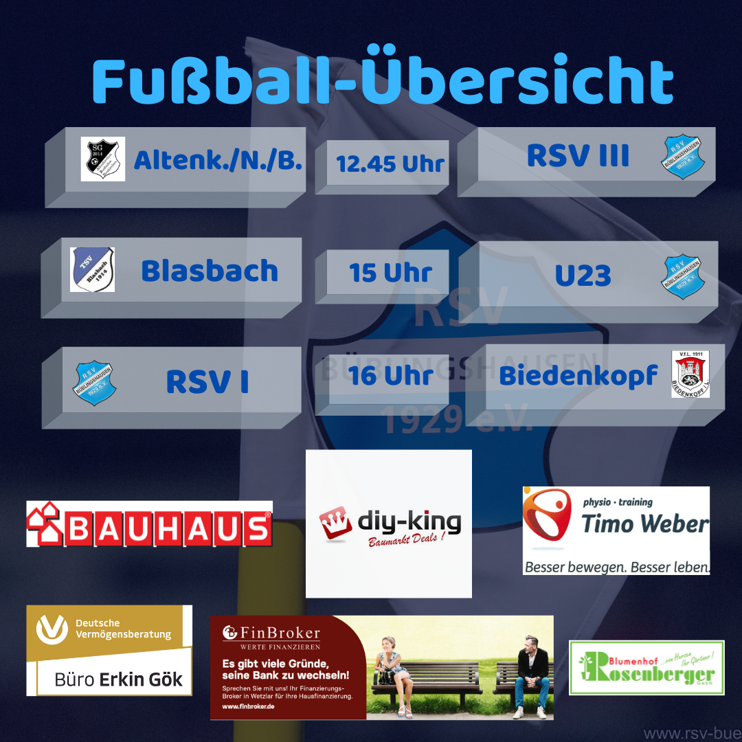 You are currently viewing RSV empfängt Topteam der Liga – U23 und Dritte ebenfalls im Einsatz