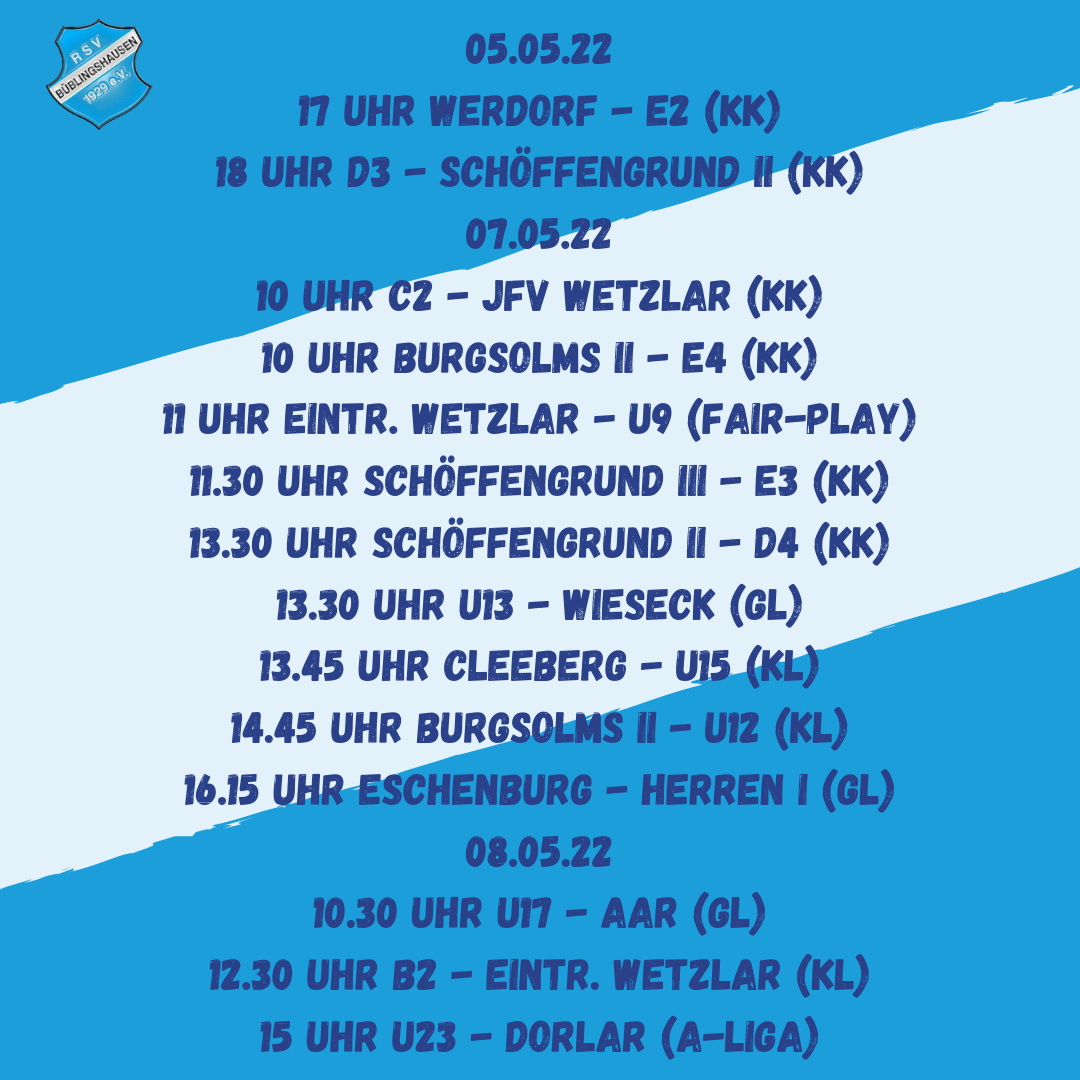 You are currently viewing Fußball am Wochenende: 1. Mannschaft in Eschenburg – Heimspiele für U23 und Jugend-Gruppenliga-Teams