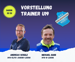 Read more about the article Saison 2022/23: Schulz /Giani trainieren U19