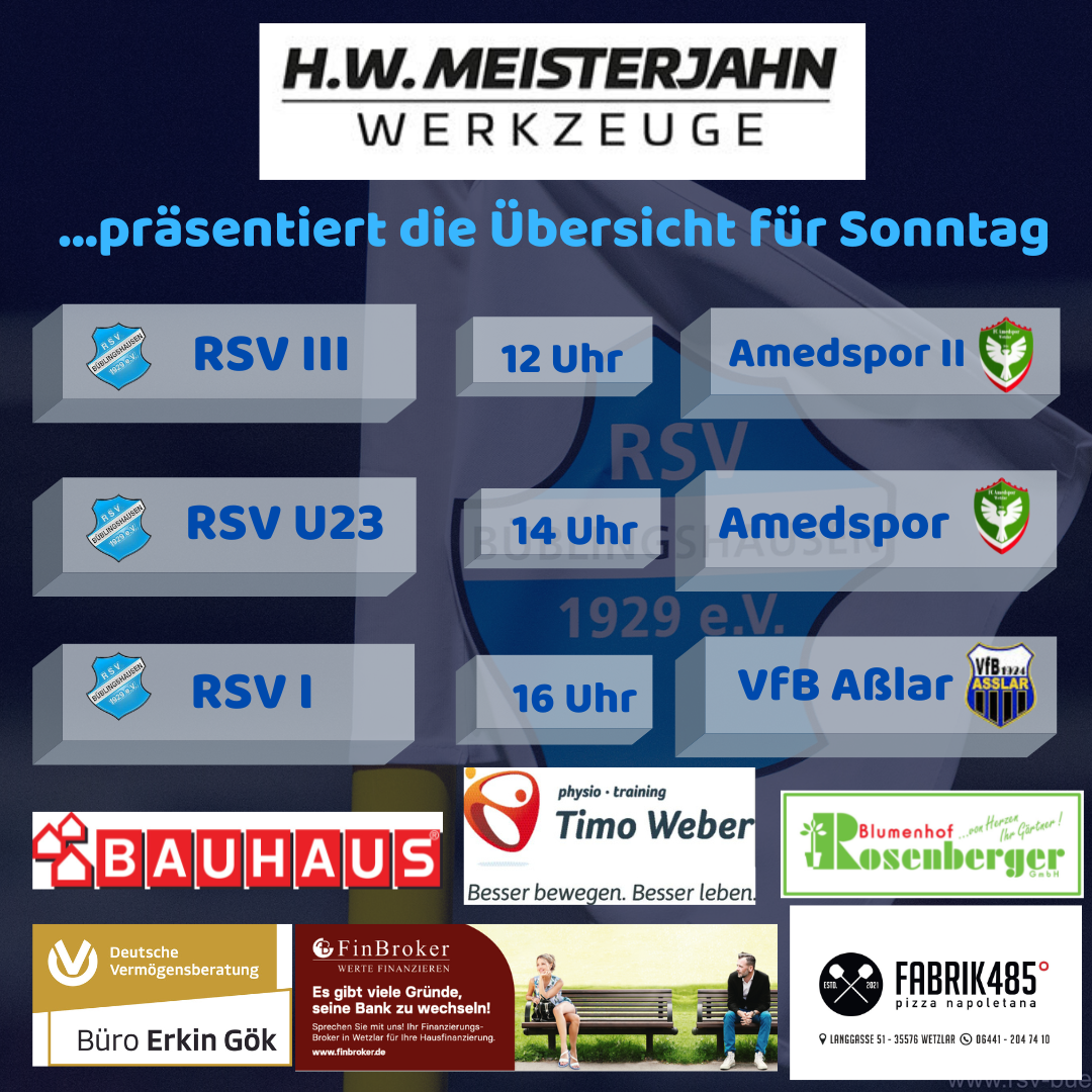 You are currently viewing RSV-Teams starten Sonntag in die Saison