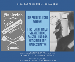 Read more about the article Die Pfeile fliegen wieder! Finsterloh Finest startet mit drei Teams in die Saison