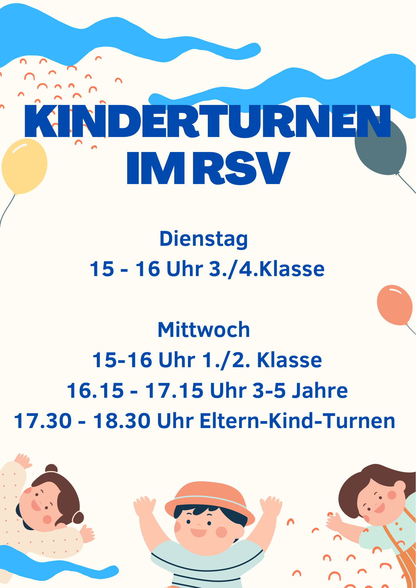You are currently viewing Kinderturnen: Neuer Kurs für 3./4. Klasse dienstags