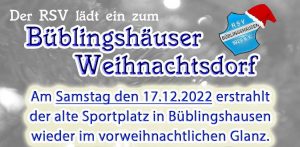 Read more about the article Büblingshäuser Weihnachtsdorf am 17. Dezember