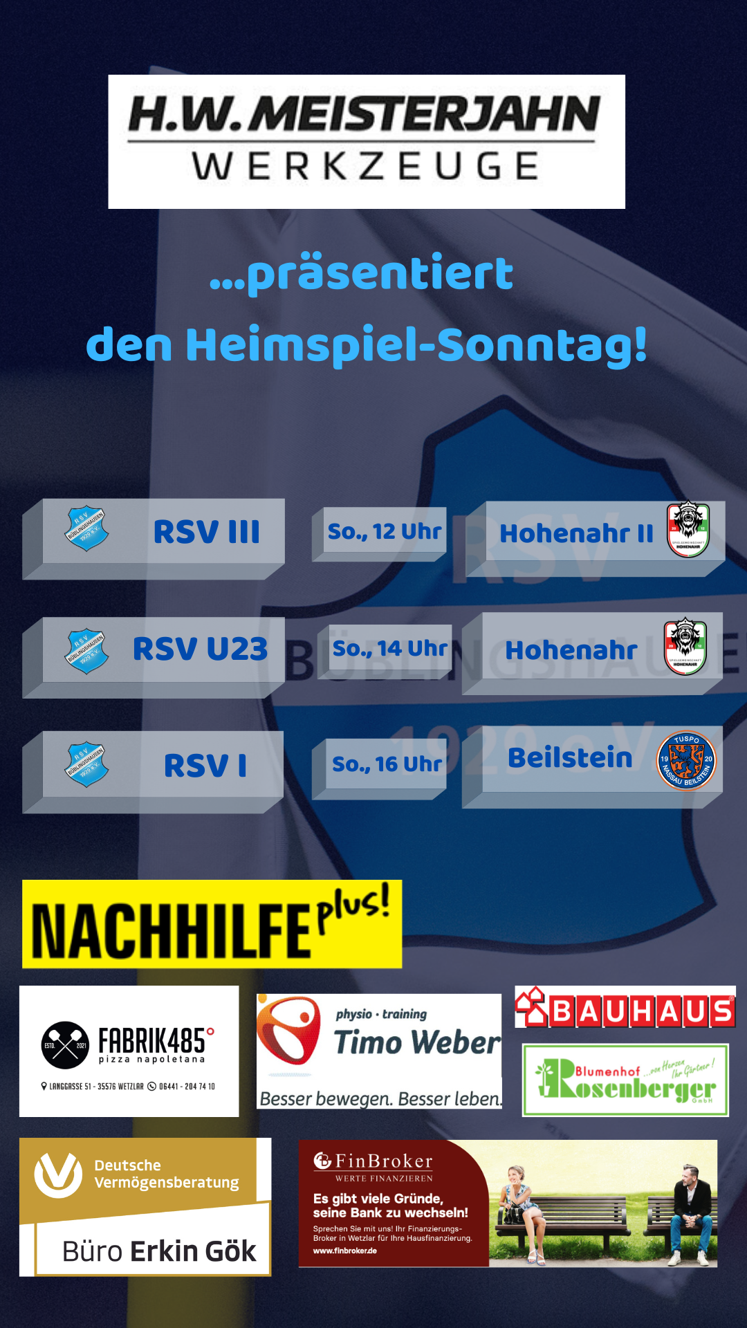 You are currently viewing Heimspiel-Sonntag: Alle drei RSV-Teams gefordert