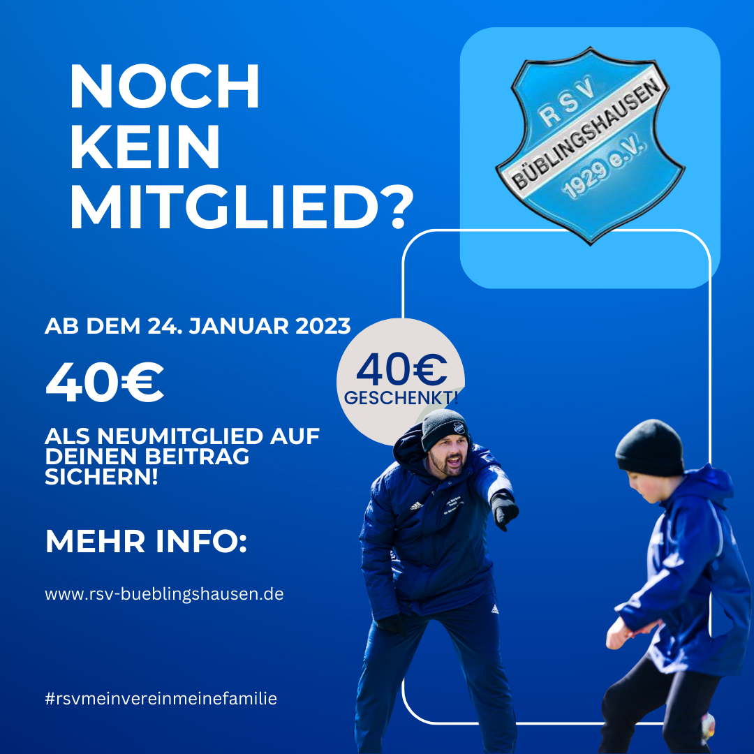 Read more about the article Ab sofort: der 40-Euro-Vereinsscheck für Neumitglieder! Sichere ihn dir!