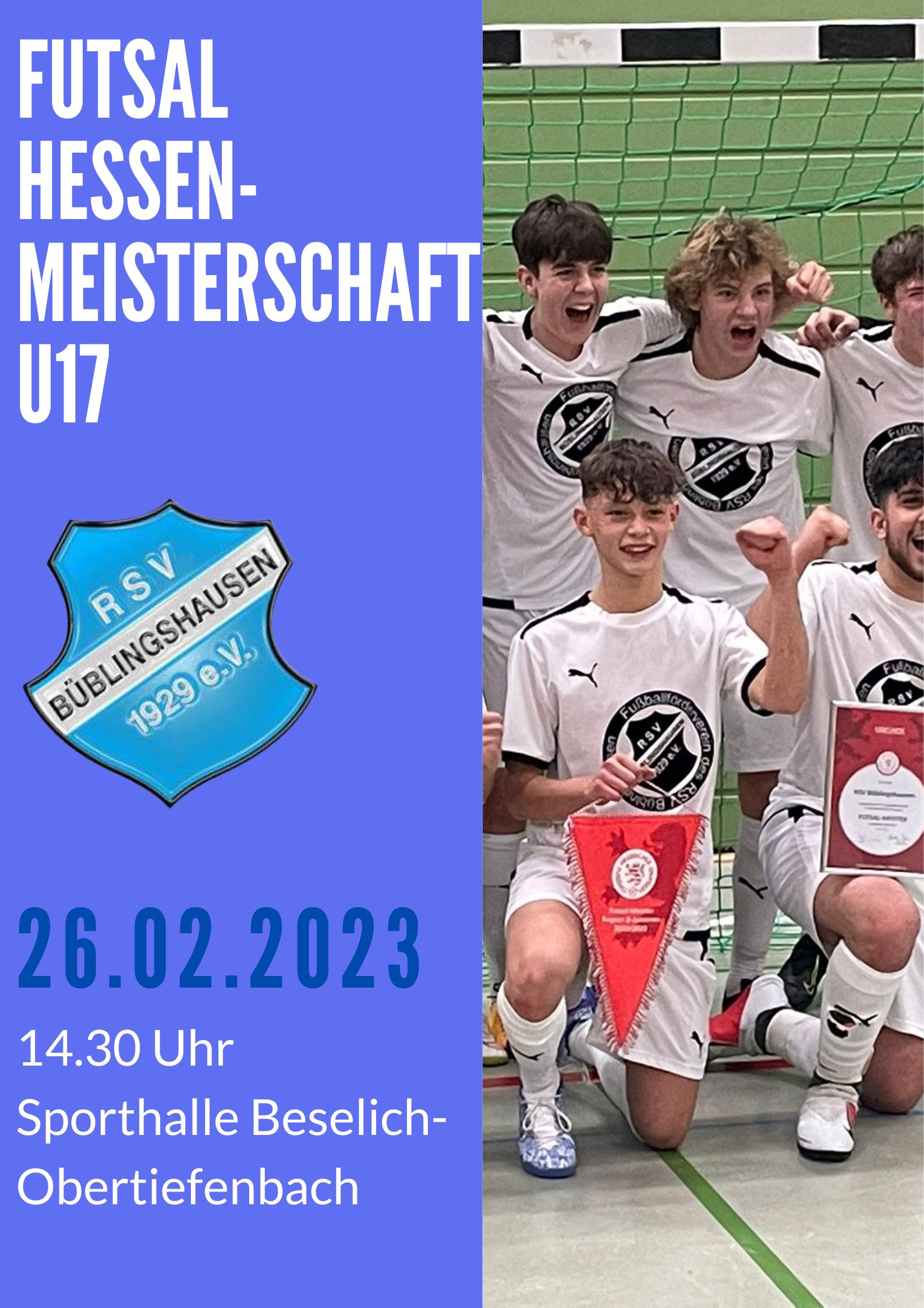 You are currently viewing U17 Sonntag bei Futsal-Hessenmeisterschaft