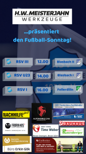 Read more about the article Heimspiel-Sonntag: RSV I will Revanche – U23 und „Dritte“ gegen Blasbacher Teams