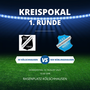 Mehr über den Artikel erfahren Kreispokal: Die 1. Runde steht