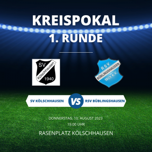 Read more about the article Kreispokal: Die 1. Runde steht