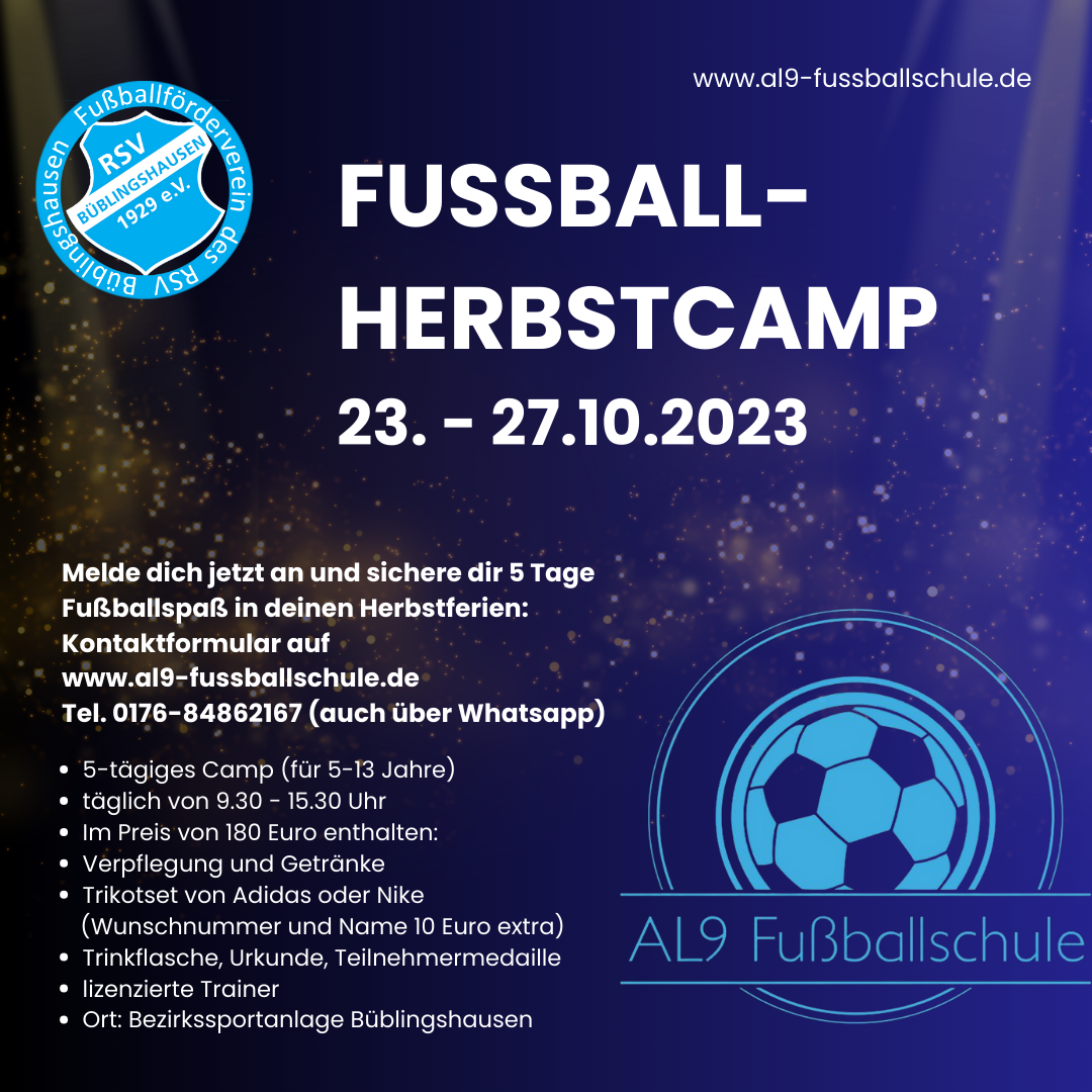 Read more about the article Herbstcamp in den Ferien in Kooperation mit AL9-Fußballschule