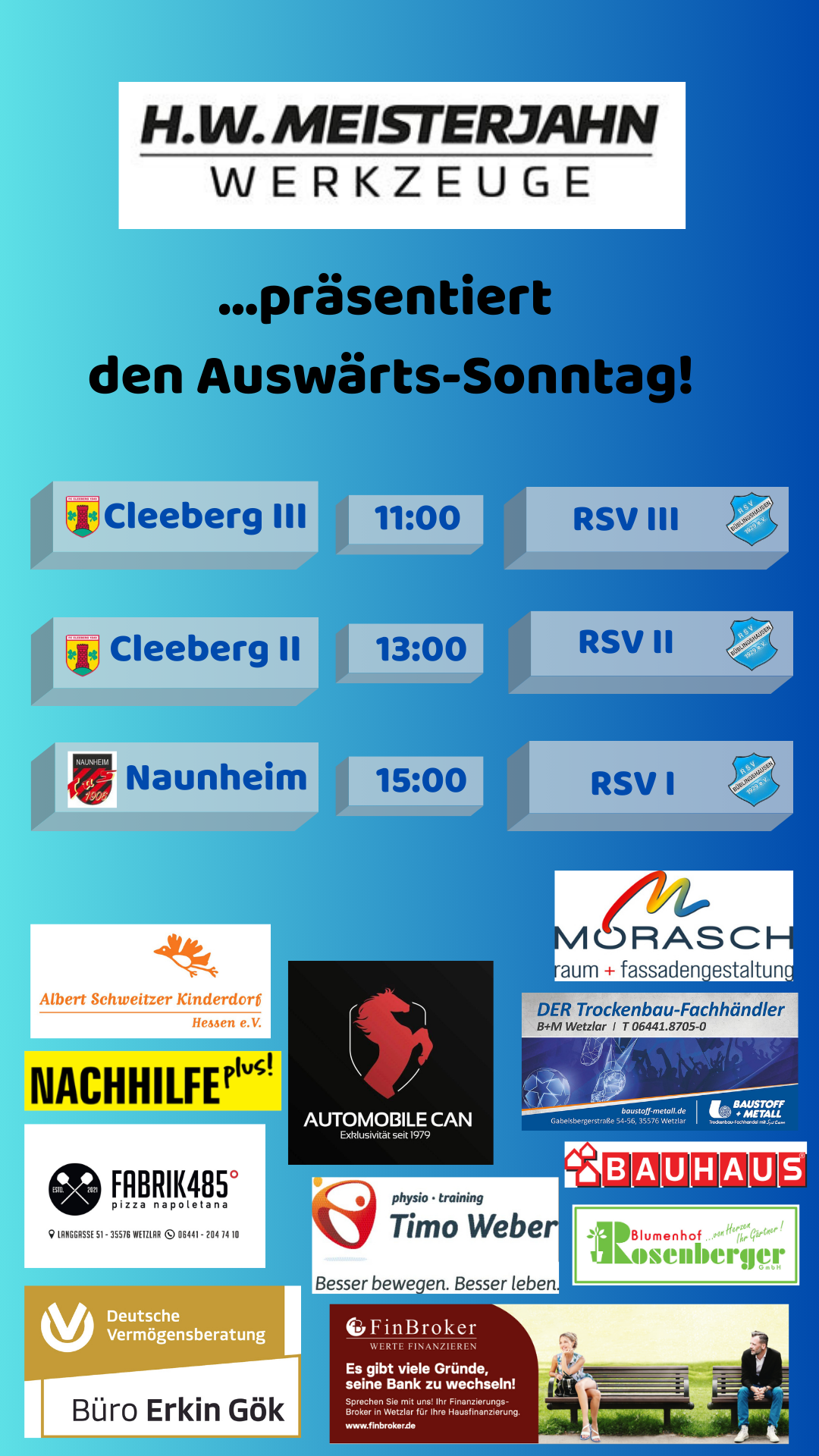 You are currently viewing RSV-Teams am Sonntag alle auswärts gefordert