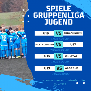 Read more about the article Jugend-Gruppenligen: Samstag Heimspieltag!