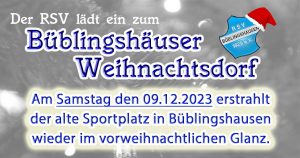 Read more about the article RSV-Weihnachtsdorf öffnet am 9. Dezember seine wieder seine Tore