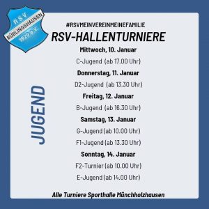 Read more about the article RSV veranstaltet Hallenturniere für Jugend