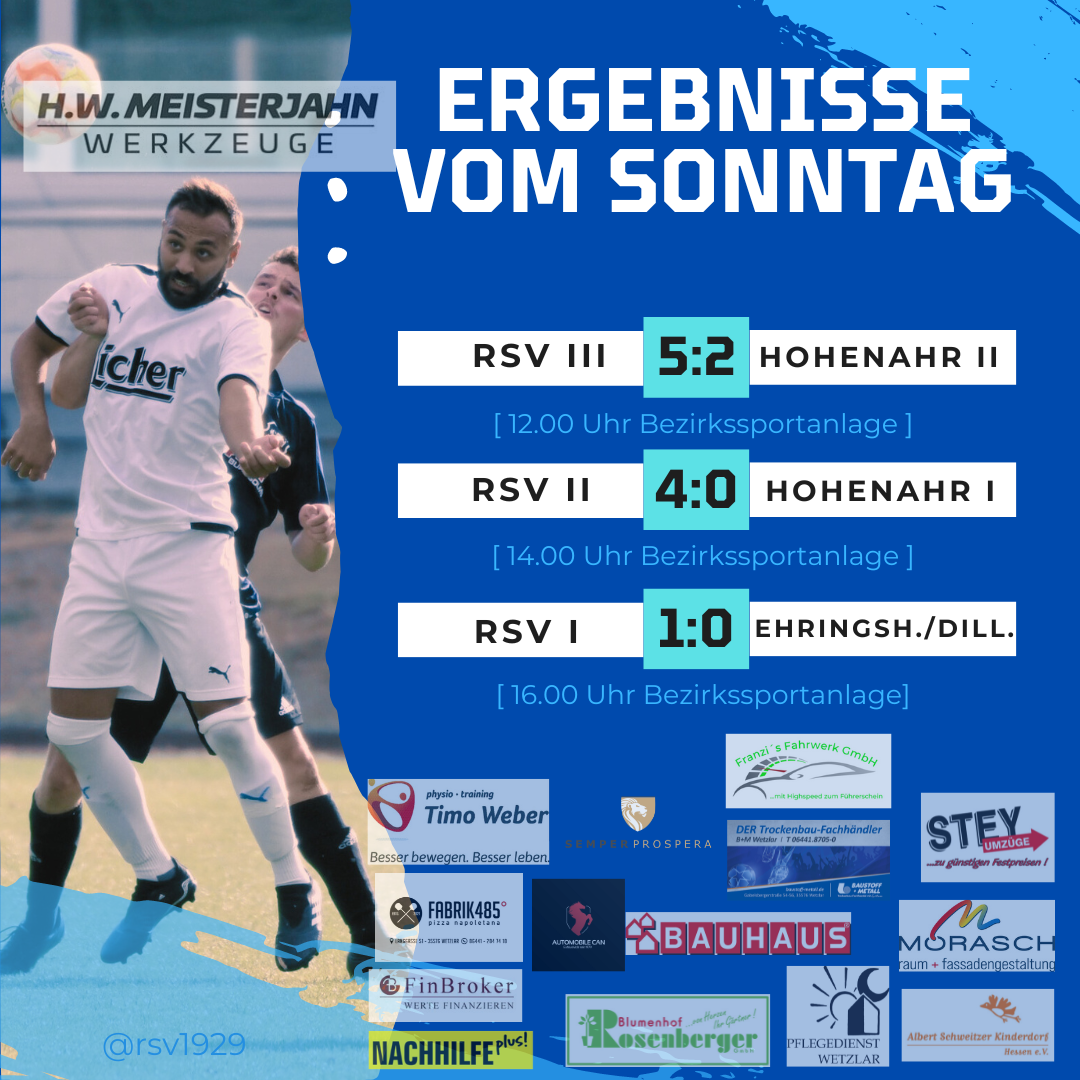 You are currently viewing 9-Punkte-Sonntag: RSV-Teams mit verdienten Siegen