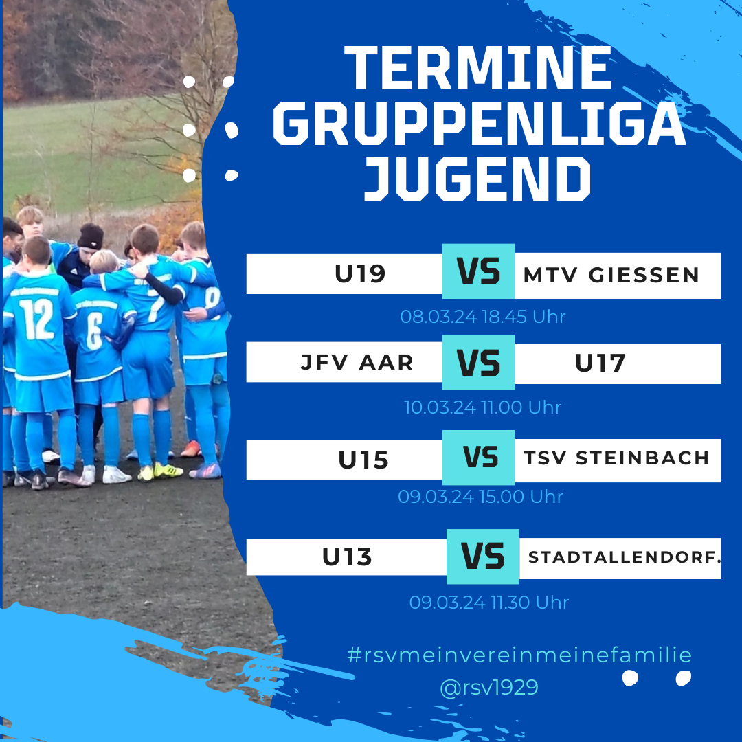 You are currently viewing Jugend-Gruppenligen: U19-Spitzenspiel am Freitag unter Flutlicht