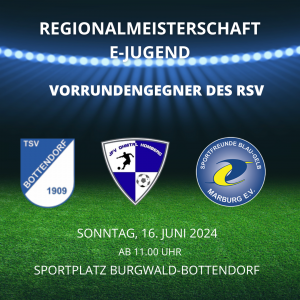 Mehr über den Artikel erfahren Regionalmeisterschaft U11 am Sonntag mit RSV-Beteiligung