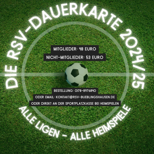 Mehr über den Artikel erfahren Alle Ligen – alle Heimspiele! RSV-Dauerkarte 2024/25 ab sofort erhältlich!