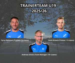 Mehr über den Artikel erfahren Wir stellen vor: Trainerteam U19 Saison 2025/26