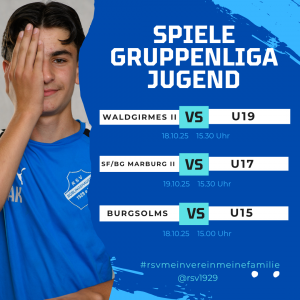 Mehr über den Artikel erfahren Jugend-Gruppenligen: RSV-Vertreter alle auswärts