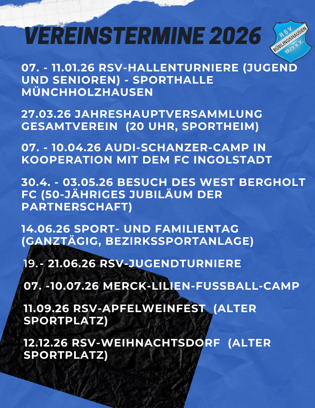 Du betrachtest gerade Die wichtigsten RSV-Termine 2026 in der Übersicht!